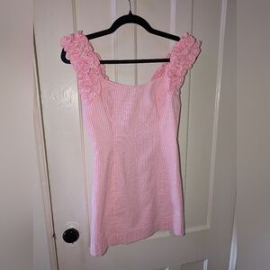 Lilly Pulitzer Pink and White Striped Sundress